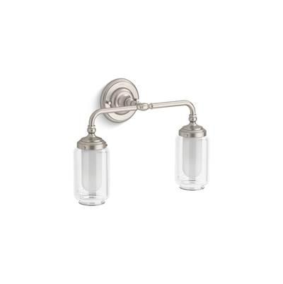 Artifacts Two-light sconce - Brushed Nickel by Kohler