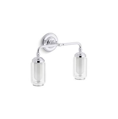 Artifacts Two-light sconce - Polished Chrome by Kohler