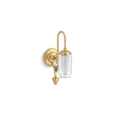Artifacts One-light adjustable sconce - Brushed Moderne Brass by Kohler