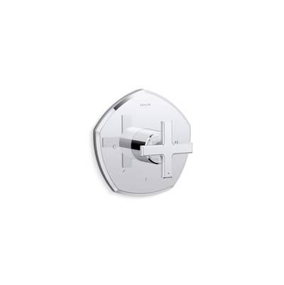 Kohler Occasion MasterShower temperature control valve trim with cross handle - Polished Chrome by Kohler