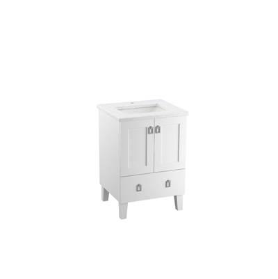 24'' bathroom vanity cabinet with sink and quartz top by Kohler