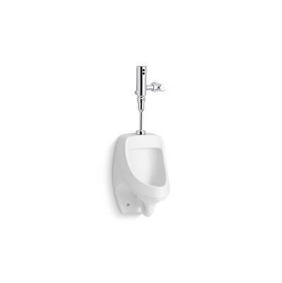 DexterE High-efficiency urinal with Mach Tripoint touchless 0.125 gpf HES-powered flushometer by Kohler