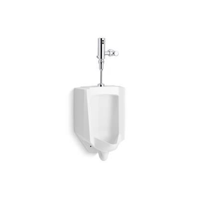 BardonE High-efficiency urinal with Mach Tripoint touchless 0.5 gpf HES-powered flushometer by Kohler