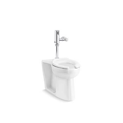 Kohler Modflex Adjust-a-Bowl Antimicrobial toilet with Mach Tripoint touchless DC 1.28 gpf flushometer - Not Applicable by Kohler