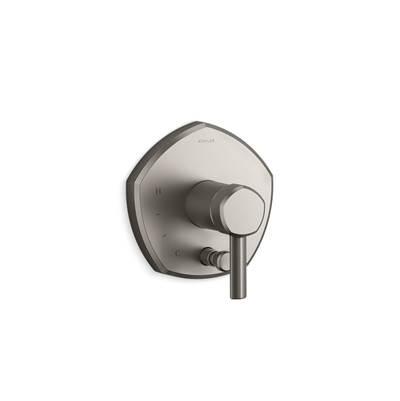 Kohler Occasion Rite-Temp valve trim with push-button diverter and lever handle - Vibrant Brushed Nickel by Kohler