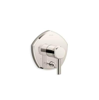 Kohler Occasion Rite-Temp valve trim with push-button diverter and lever handle - Vibrant Polished Nickel by Kohler