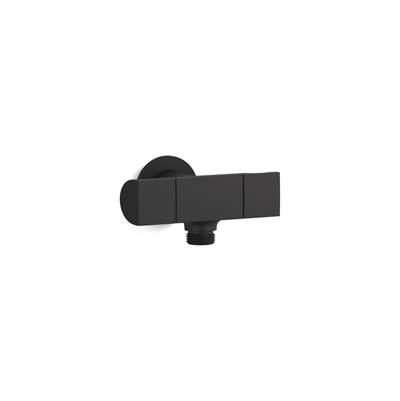 Kohler Exhale Wall-mount handshower holder with supply elbow and volume control - Matte Black by Kohler