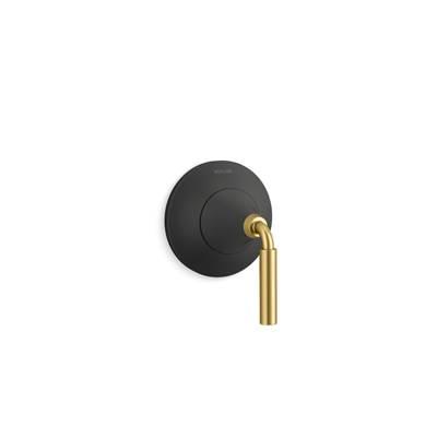 Kohler ToneE MasterShower transfer valve trim - Matte Black With Brushed Moderne Brass by Kohler