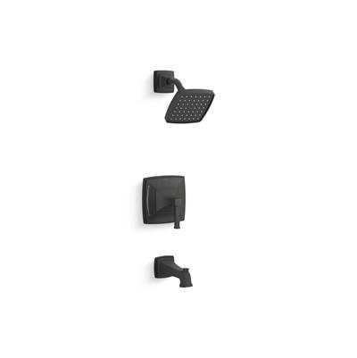 Kohler Riff Rite-Temp bath and shower trim kit, 1.75 gpm - Matte Black by Kohler