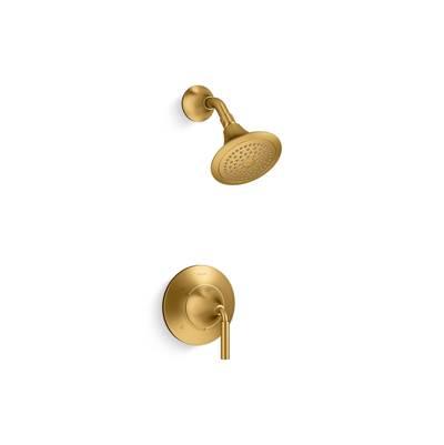 Kohler ToneE Rite-Temp shower trim kit, 2.5 gpm - Vibrant Brushed Moderne Brass by Kohler