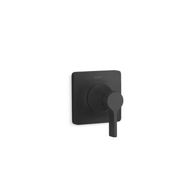 Kohler Venza MasterShower transfer valve trim with lever handle - Matte Black by Kohler
