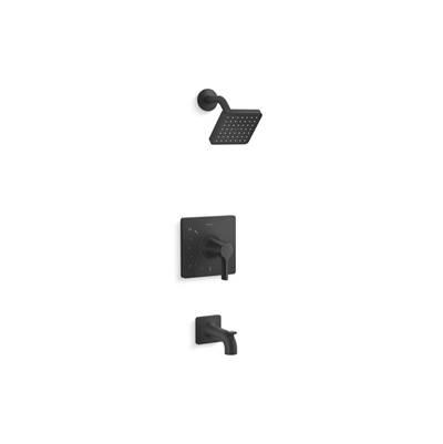Kohler Venza Rite-Temp bath and shower trim kit, 1.75 gpm - Matte Black by Kohler