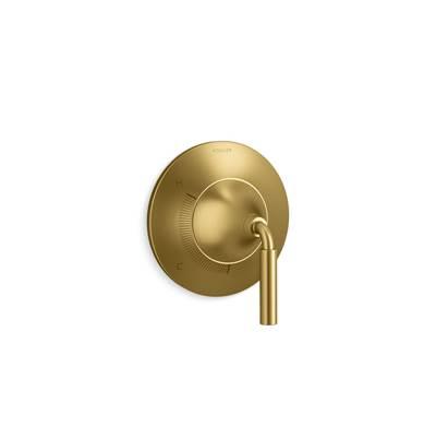 Kohler ToneE Rite-Temp valve trim - Vibrant Brushed Moderne Brass by Kohler