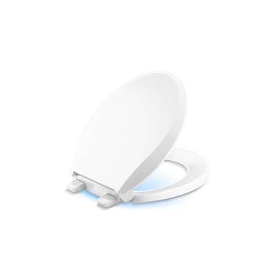 Cachet Nightlight ReadyLatch Quiet-CloseE round-front toilet seat by Kohler