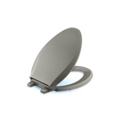 Cachet Nightlight ReadyLatch Quiet-CloseE elongated toilet seat by Kohler