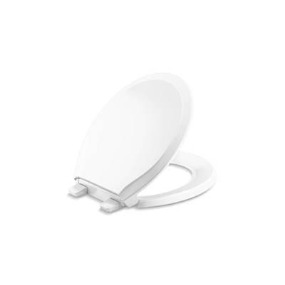 Kohler Rutledge Nightlight ReadyLatch Quiet-CloseE round-front toilet seat - White by Kohler