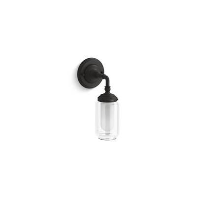 Artifacts One-light sconce - Matte Black by Kohler