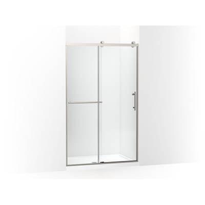 Kohler Rely 77'' H sliding shower door with 3/8''-thick glass - Anodized Brushed Nickel by Kohler