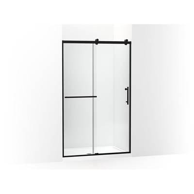 Kohler Rely 77'' H sliding shower door with 3/8''-thick glass - Matte Black by Kohler