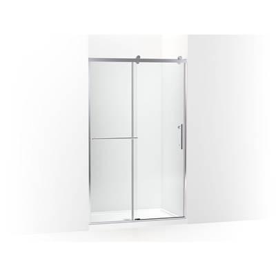Kohler Rely 77'' H sliding shower door with 3/8''-thick glass - Bright Polished Silver by Kohler