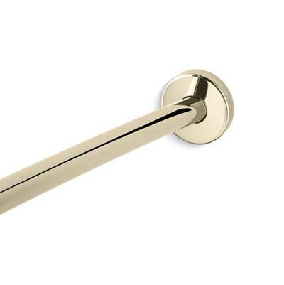 Kohler Expanse Contemporary Design Curved Shower Rod - Vibrant French Gold by Kohler