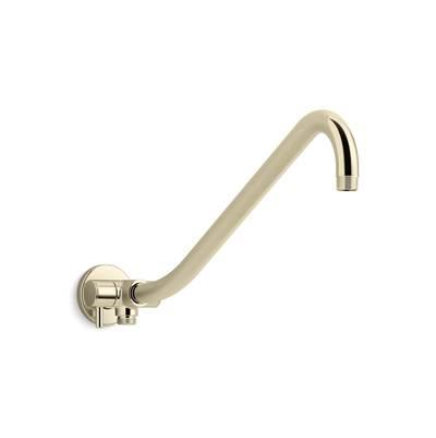 Kohler Gooseneck Rainhead arm with 3-way diverter - Vibrant French Gold by Kohler