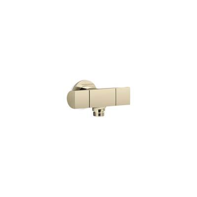 Kohler Exhale Wall-mount handshower holder with supply elbow and volume control - Vibrant French Gold by Kohler