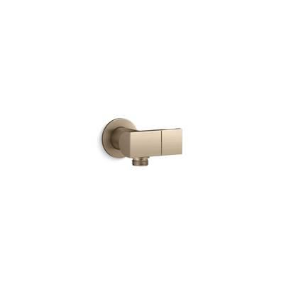 Kohler Exhale Wall-mount handshower holder with supply elbow and check valve - Vibrant Brushed Bronze by Kohler