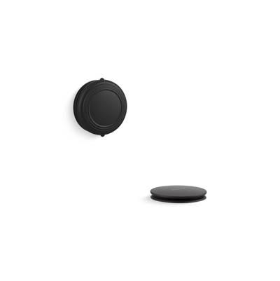 Kohler PureFloE Traditional rotary-turn bath drain trim - Matte Black by Kohler