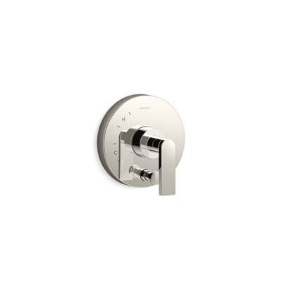 Kohler Composed Rite-Temp valve trim with push-button diverter and lever handle - Vibrant Polished Nickel by Kohler