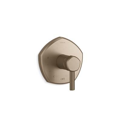 Kohler Occasion Rite-Temp valve trim with lever handle - Vibrant Brushed Bronze by Kohler