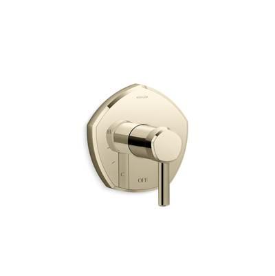 Kohler Occasion Rite-Temp valve trim with lever handle - Vibrant French Gold by Kohler