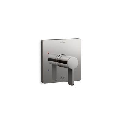 Kohler Parallel Rite-Temp shower valve trim - Vibrant Titanium by Kohler
