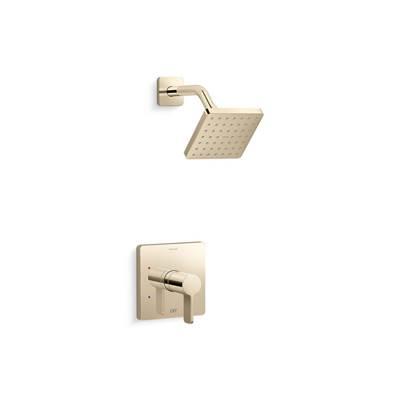 Kohler Parallel Rite-Temp shower trim kit, 2.5 gpm - Vibrant French Gold by Kohler