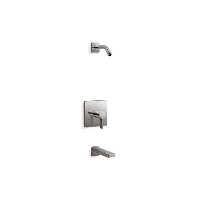 Kohler Parallel Rite-Temp bath and shower trim kit, without showerhead - Vibrant Titanium by Kohler