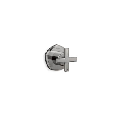 Kohler Occasion MasterShower transfer valve trim with cross handle - Vibrant Titanium by Kohler