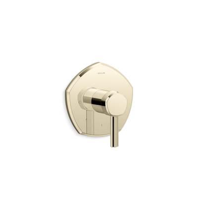 Kohler Occasion MasterShower temperature control valve trim with lever handle - Vibrant French Gold by Kohler