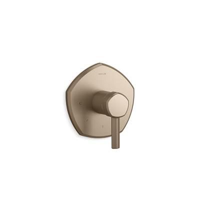 Kohler Occasion MasterShower temperature control valve trim with lever handle - Vibrant Brushed Bronze by Kohler