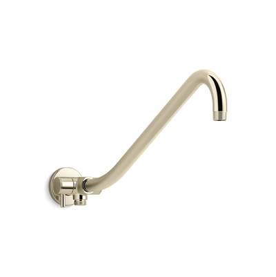 Kohler Gooseneck Rainhead arm with 2-way diverter - Vibrant French Gold by Kohler