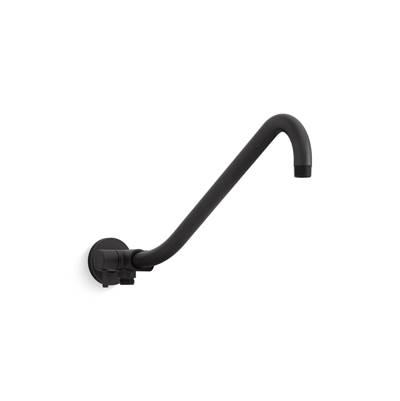 Kohler Gooseneck Rainhead arm with 3-way diverter - Matte Black by Kohler