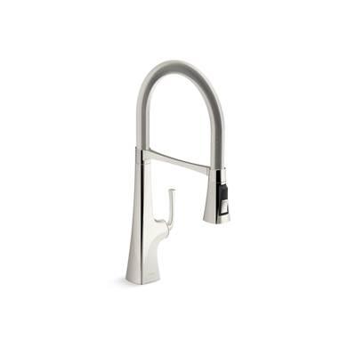 Graze Semi-professional kitchen sink faucet with three-function sprayhead