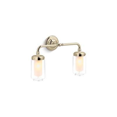 Artifacts Two-light sconce - French Gold by Kohler