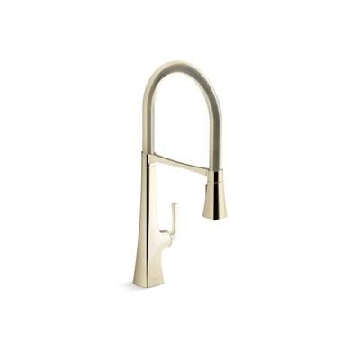 Graze Semi-professional kitchen sink faucet with three-function sprayhead