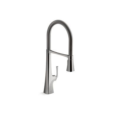 Graze Semi-professional kitchen sink faucet with three-function sprayhead