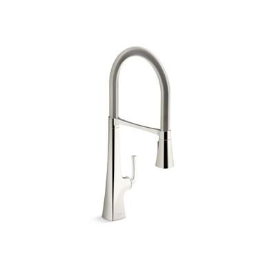 Graze Semi-professional kitchen sink faucet with three-function sprayhead