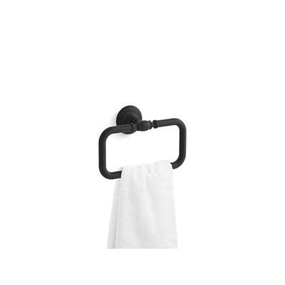 Artifacts Towel ring - Matte Black by Kohler