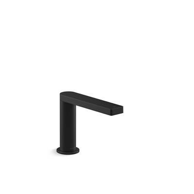 Kohler Touchless single-hole lavatory faucet with Kinesis sensor technology and temperature mixture, AC-powered, 0.5 gpm - Matte Black by Kohler