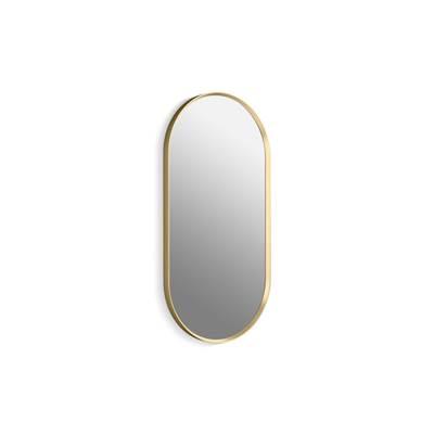 Kohler Essential 18'' x 36'' capsule framed mirror - Moderne Brushed Gold