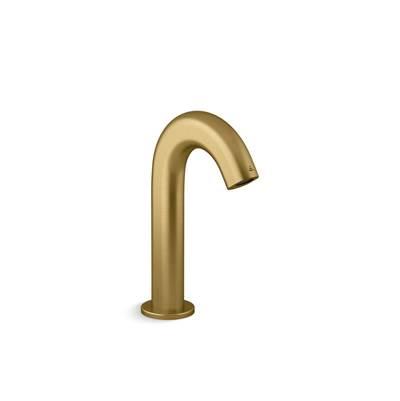 Kohler ObloE Touchless bathroom sink faucet with Kinesis sensor technology, AC-powered - Vibrant Brushed Moderne Brass by Kohler