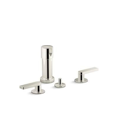 Kohler Composed Widespread bidet faucet with lever handles - Vibrant Polished Nickel by Kohler